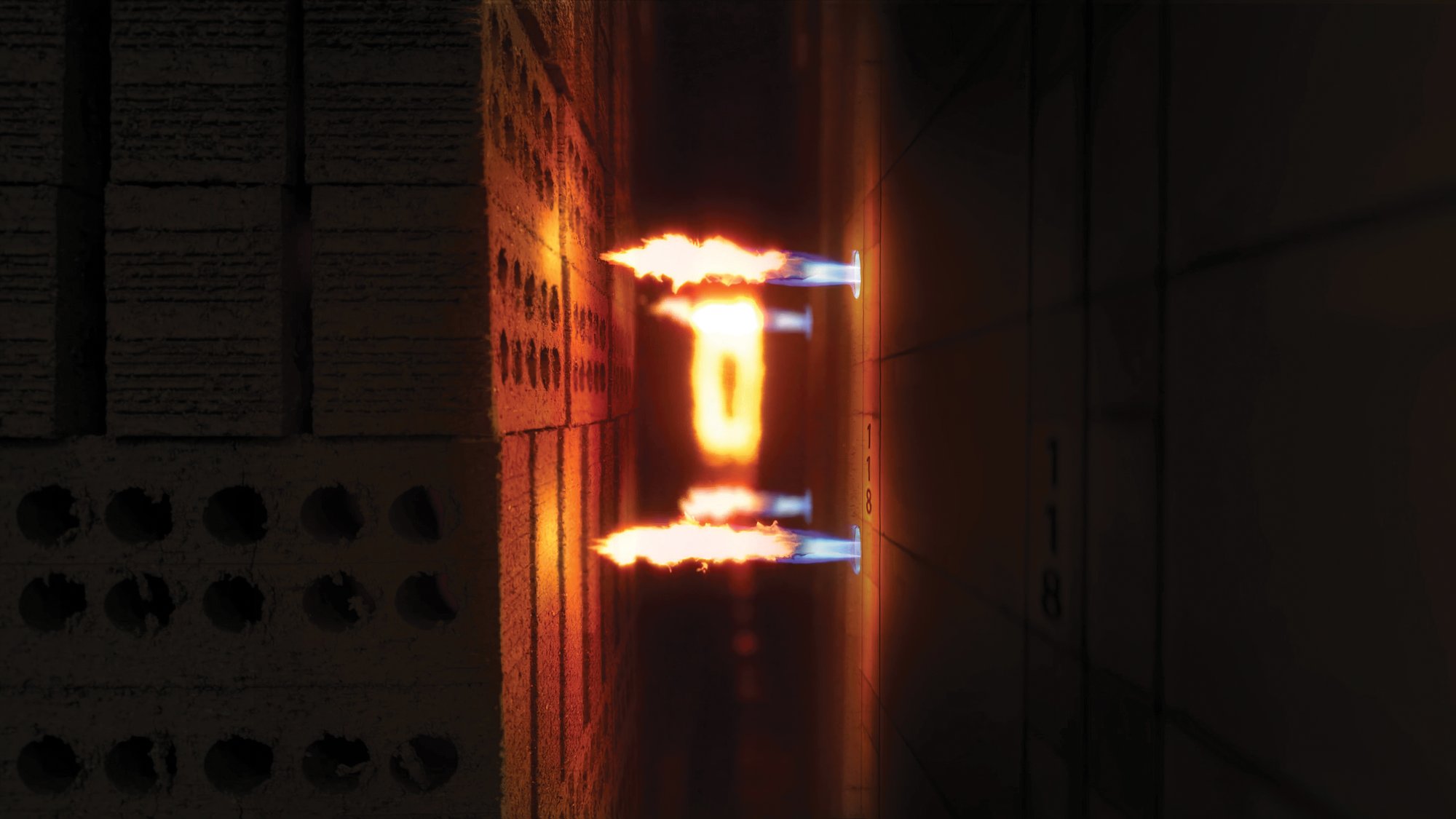 Internal gas-fired furnace